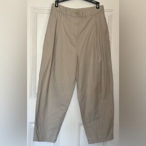 COS Beige Barrel Leg Trousers size EUR 38 or US 6/8